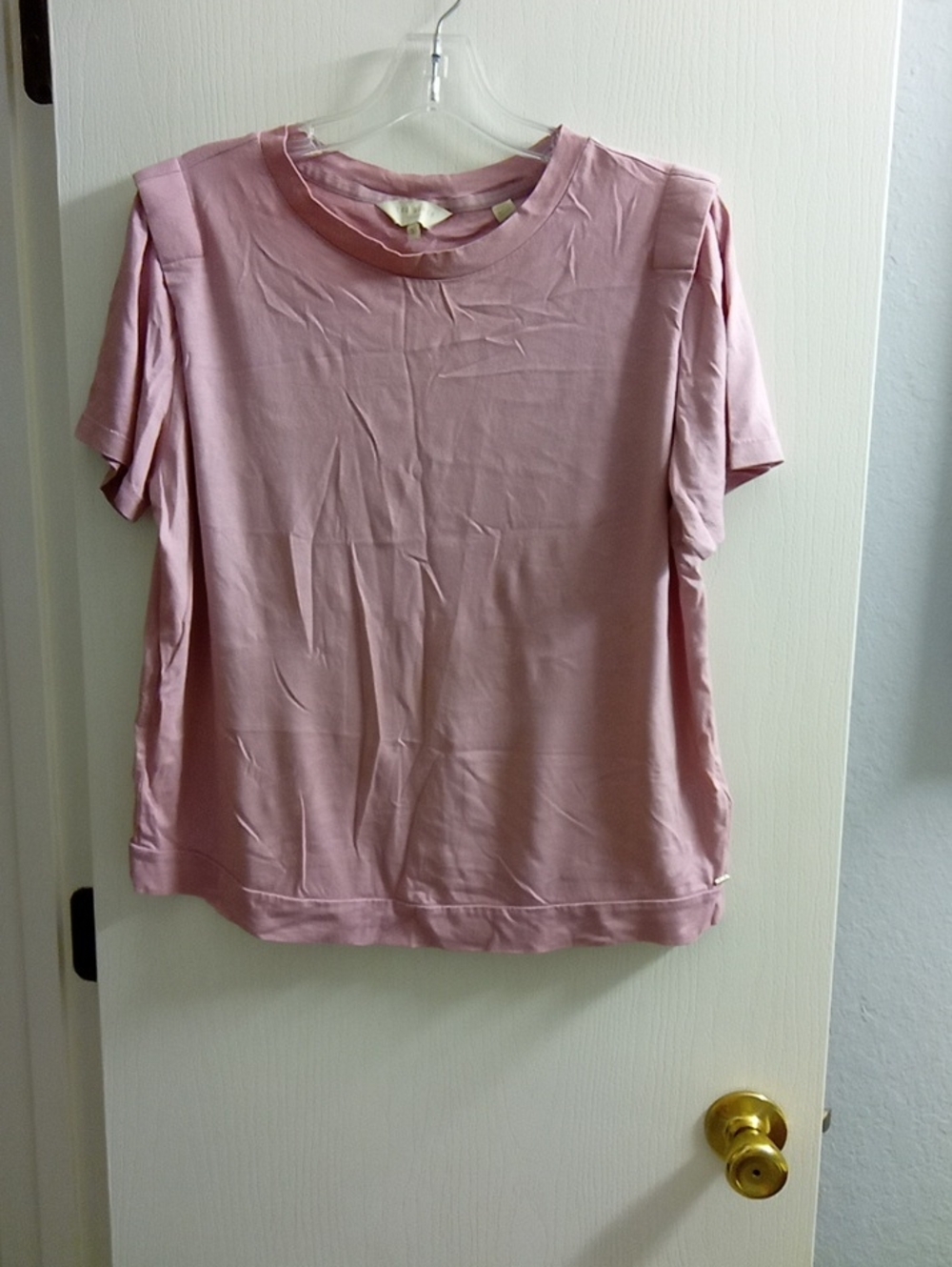 Ted Baker Soft Pink Short Sleeve Crew Neck Tee